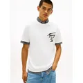 Tommy Jeans T-Shirt TJM REGULAR CITY SIGN Regular fit mit Markenprint weiß M (48)