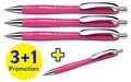 Schneider 132554 3 + 1 GRATIS: Schneider Kugelschreiber Slider Rave XB pink Schr