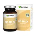 PURABYO BIO Selen Kapseln | Reiner Senfsamen Extrakt | Glas statt Plastik