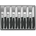 Victorinox Classic Besteck 12-Teilig - Tomatenmesser Schwarz - Schwarz