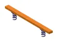 JVmoebel Gleichgewichtstrainer Balancierbalken aus Holz für Outdoor-Spielplatz und Geschicklichkeit (Schwebebalken), Made in Europa