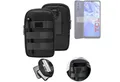 K-S-Trade Handyhülle für TCL 305, Holster Gürtel Tasche Handy Tasche Schutz Hülle dunkel-grau viele