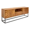 invicta INTERIOR Massives TV Lowboard Scorpion 160cm Mangoholz aufwendige 3D Schnitzereien TV-Board Fernsehschrank