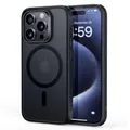 ESR für iPhone 15 Pro Hülle, kompatibel mit MagSafe, Militärnorm Schutz, vergilbungsbeständig, Kratzfeste Rückseite, magnetisches HandyHülle Case für iPhone 15 Pro, Classic Series, Mattschwarz