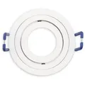 ISOLED Einbaurahmen für 35mm MR11/GU10 Mini Spots rund weiß schwenkbar IP65 inkl. Sockel Fiai IsoLED 117362