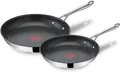 Tefal Jamie Oliver Cook's Direct 2-teiliges Bratpfannen-Set, 24, 28 cm Induktion