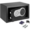 Safe Alarm Tresor 9L Elektronischer Wandtresor Zahlenschloss Schwarz 30,5x20cm
