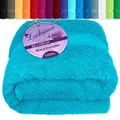 Lashuma Saunatuch XXL Handtuch, Frottee (1-St), Badetuch Damen & Badehandtuch Herren 100x200 cm - Saunahandtuch 80x220 blau 85 cm x 220 cm