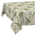 ANRO Tischdecke abwaschbar Tischtuch Baumwolle Polyester wasserabweisend (Einzelstück 1-tlg), Schmutzabweisend Garten Grün 160x120cm grün eckig | 120 cm x 160 cm