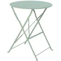 Sweeek - Klappbarer Bistro-gartentisch Aus Stahl Ø 60 Cm, 2 Personen