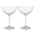 Sektschale Coupe DIAMOND HEART Kristallgläser 210 ml 2er Set