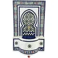 Marokkanischer Mosaik Gartenbrunnen 108cm - Boho Zimmerbrunnen 05-050