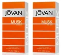 JOVAN Musk for Men Eau de Cologne Spray EDC Moschus Duft Herren Parfum 2x 88ml