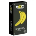 Frei Haus: MOODS Banana 12 Bananen-Kondome, Aroma-Kondome, Bananengeschmack