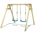 Schaukelgestell Kinderschaukel Smart Move Schaukel, Schaukelgerüst, Doppelschaukel, Holzschaukel - Blau - Wickey