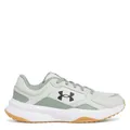 Under Armour Mens Edge LTHR Trainers, Hydro Green White Black, 46 EU