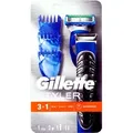 Gillette Fusion ProGlide Power Styler 3-in1 Rasierer batteriebetrieben - Blau