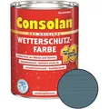 Consolan Wetterschutz-Farbe Sommerblau 2,5 L Holzfarbe Deckfarbe