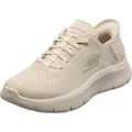 Skechers Damen Go Walk Flex Grand Entry Sneakers, Off White Textile Trim, 41 EU