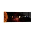 Wandbilder 90x30cm Glasbild Sonnensystem Planeten Kosmos Bilder Art Wanddeko
