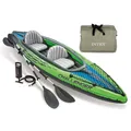 Intex 68306 Kajak Challenger K2 Set Schlauchboot Paddelboot + Alu Paddel Pumpe