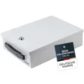 HMF 140-07 Abschließbare Dokumentenkassette | DIN A5 | 27 x 20,5 x 8 cm | Lichtgrau