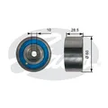GATES T42226 Deflection/Guide Pulley, timing belt for FIAT MITSUBISHI RAM