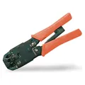 Digitus Multi Modular Crimpzange Metall passend für 4P2C 4P4C 6P4C 6P6C 8P8C inkl. Stripper und Cutter (205 mm) (DN-94004)
