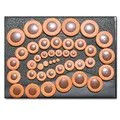 47 Polster Soundman® Altsaxophon Saxophon Universal Polsterset Saxophonpolster Set Leather Werkstatt Reparatur Wartung Resonatoren aus Kunststoff Pads Kunststoffresonatoren 47 Stück