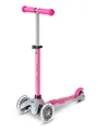 Micro Mobility Kickboard mini Micro Deluxe Flux LED neochrome pink aus Aluminium in der Farbe Pink, ab 2 Jahren, MMD363