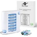 Smart-Planet Tablettenbox - Pillendose 7 Tage 4 Fächer - Tablettenbox Pillenbox