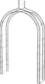 Siena Garden 732698 Rosenbogen Oxford, Metall anthrazit Maße: 150x36x250 cm