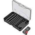 Kistenberg Batterie-Aufbewahrungsbox, für 85 AA / AAA / C / D / 9V Block Zellen, mit Batterietester