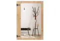 COSTWAY Wandspiegel, mit Holzrahmen, Dekospiegal rechteckig, 97x 67cm