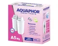 AQUAPHOR Kalk- und Wasserfilter Filterkartusche A5 Magnesium, Pack 2, Zubehör für Tischwasserfilter AQUAPHOR Provence, Smile, Prestige, bis 350 l. Kapazität, Reduziert Kalk, Chlor, Schwermetalle. Reichert das Wasser mit Mg an.