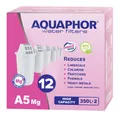 12x ORIGINAL AQUAPHOR Wasserfilter A5 Mg Magnesium (350l), BPA frei, AQUALEN