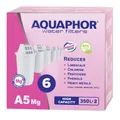 6x ORIGINAL AQUAPHOR Wasserfilter Filterkartuschen A5 Magnesium, BPA frei, 350l