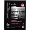 Seco DIN A4 Bilderrahmen Hängend Schwarz Holz WPA4 21 (B) x 29,7 (H) cm WPA4