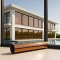 MARAPON ® Fensterfolie selbstklebend inkl. eBook mit Profitipps - Sichtschutzfolie Fenster mit Anti-UV - Milchglasfolie - Milchfolie (Spiegelfolie Braun, 1.05 x 2 m)