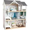 small foot 11802 Puppenhaus Stadtvilla, Etagen, offener Front und umfangreichem Mobiliar