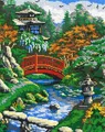 Stick it Steckpuzzle Japanischer Garten mit XXL-Steckvorlage, 9700 Puzzleteile