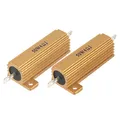 sourcing map Golden 50W 5% 4 Ohm Aluminum Gehäuse Lastwiderstände Widerstand Blinker 2 Stuck de