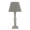 Tischlampe VINTAGE GREY grau weiß gewischt shabby chic Landhaus franske E14