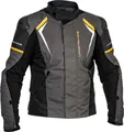 Lindstrands Sandvik wasserdichte Motorrad Textiljacke, schwarz/orange, 46