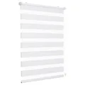 Sekey Doppelrollo Klemmfix ohne Bohren für Fenster, Doppelrollo 85 cm breit, Duo Rollo Jalousie Sonnenschutz, 85x100cm, Weiß