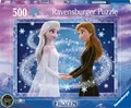 Ravensburger Puzzle 12000492 - Die Schwestern Anna und ELSA - Disneys Eiskönigin, 500 Teile Starline Puzzle für Erwachsene und Kinder ab 10 Jahren