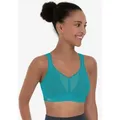 Anita Active Sport-BH Air Control Deltapad doppellagige Cups, gepolsterte Träger, mit Print, feminin, weich blau 95