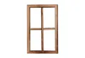 UNUS HOME Wanddekoobjekt Holzfenster Dekoration Altholz (50x32x2cm), Holzfensterrahmen, Dekofensterrahmen, Dekofenster