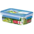 EMSA (Groupe SEB Deutschland GmbH) EMSA Clip & Close Frischhaltedose rechteckig, Klassikformat, Ideal für den Transport flüssiger Lebensmittel, Fassungsvermögen: 1000 ml 508540