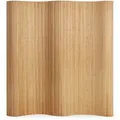 Homestyle4u Paravent, Hellbraun, Naturmaterialien, 250x195x0.3 cm, Wohnzimmer, Raumteiler & Paravents, Paravents